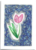 #017 Floral with cool background